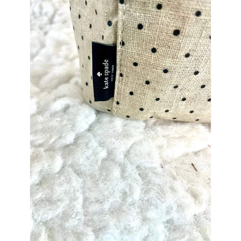 Kate Spade New York Insulated Lunch Tote made of Canvas and Linen